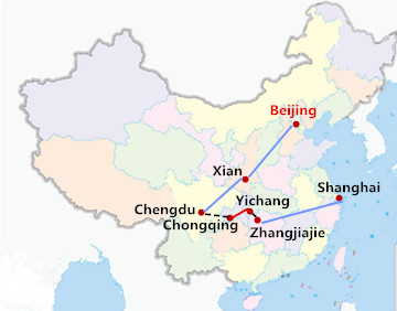 15 Days China Yangtze Cruise with Zhangjiajie