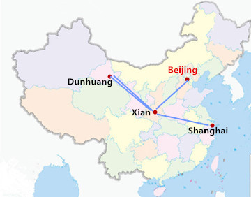 9 Days Beijing Xian Dunhuang Shanghai Tour