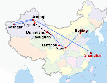 17 Days China Silk Road from Shanghai