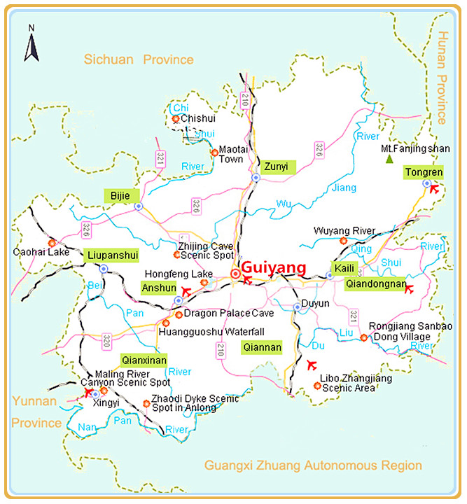 Guizhou Province Map