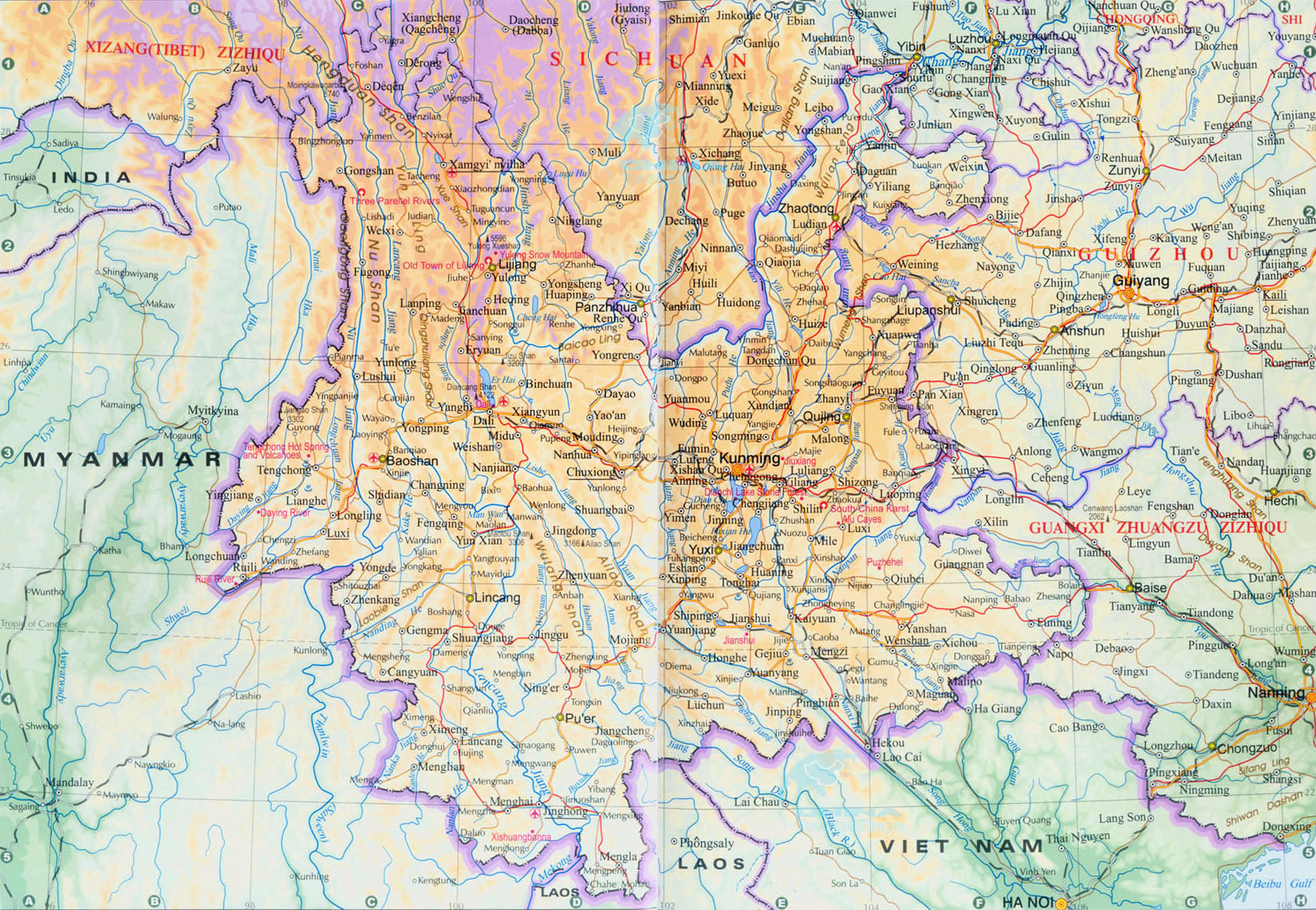 Yunnan Maps