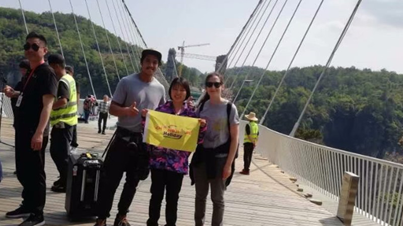 Australia Couple had honeymoon in Zhangjiajie