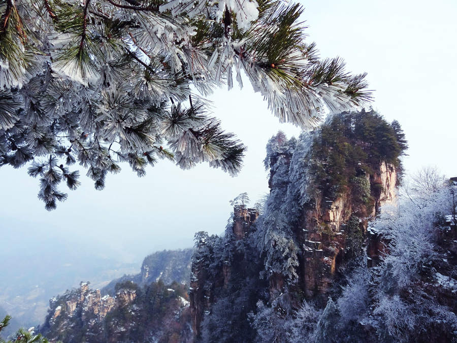 What to see if it snows in Zhangjiajie?