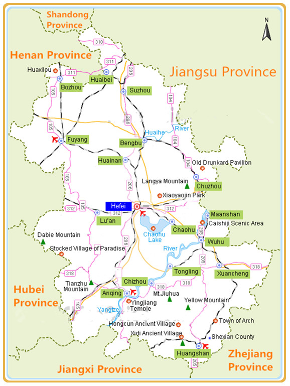 Anhui Maps