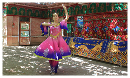 Girl dances in Grape Valley