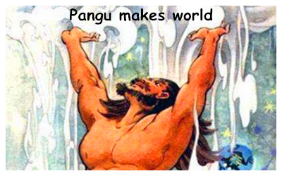 Pangu creates the world