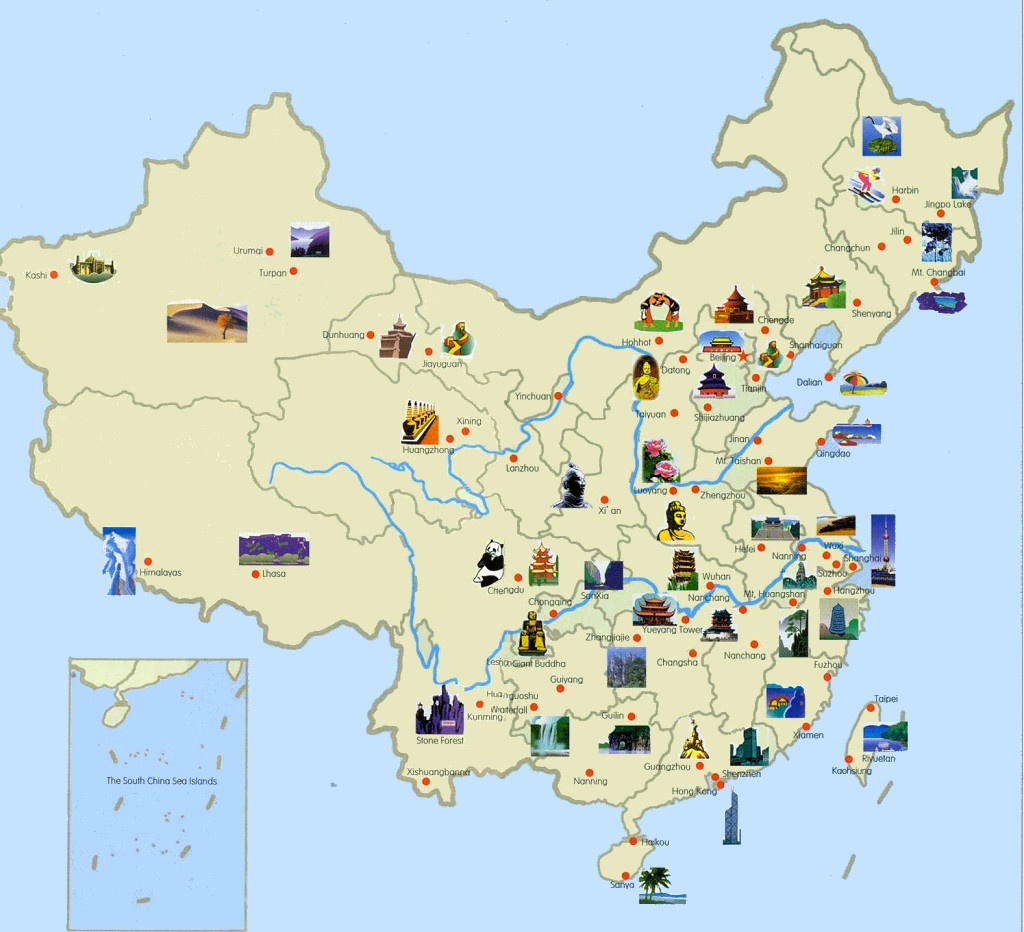 China Tourism Map