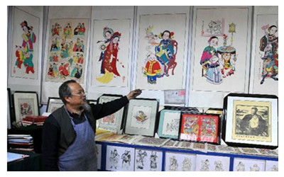 Shanxi folk woodcut prints 