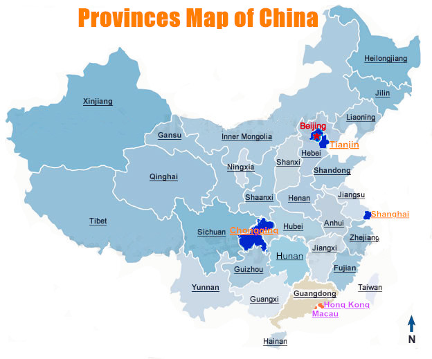 China Travel Guide Map